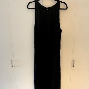 Aritzia Babaton Sleeveless, Floor Length Dress (black)